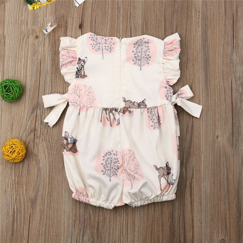 Baby One-piece Pants Newborn Jumpsuit Girl