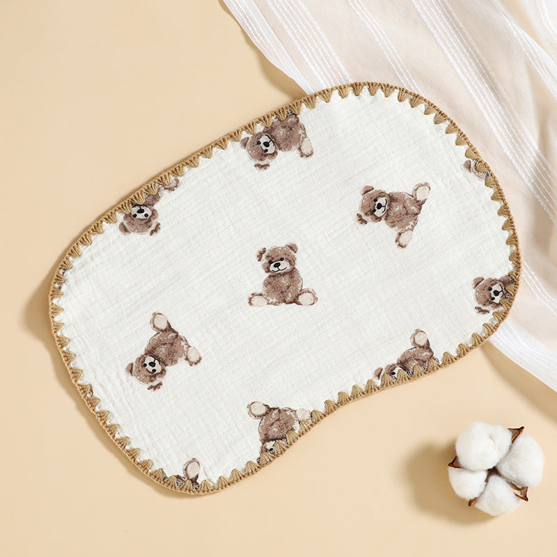 Newborn Baby 10-layer Cotton Cloth Flat Pillow
