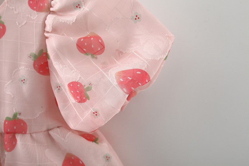 Children's Summer New Baby Girl Puff Sleeve Dress