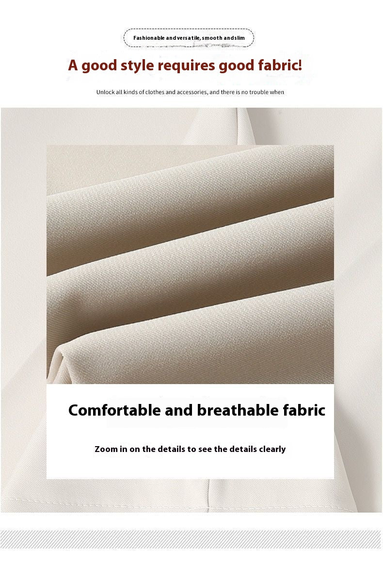 High-grade Loose Wide Leg High Waist Casual Straight-leg Suit Pants