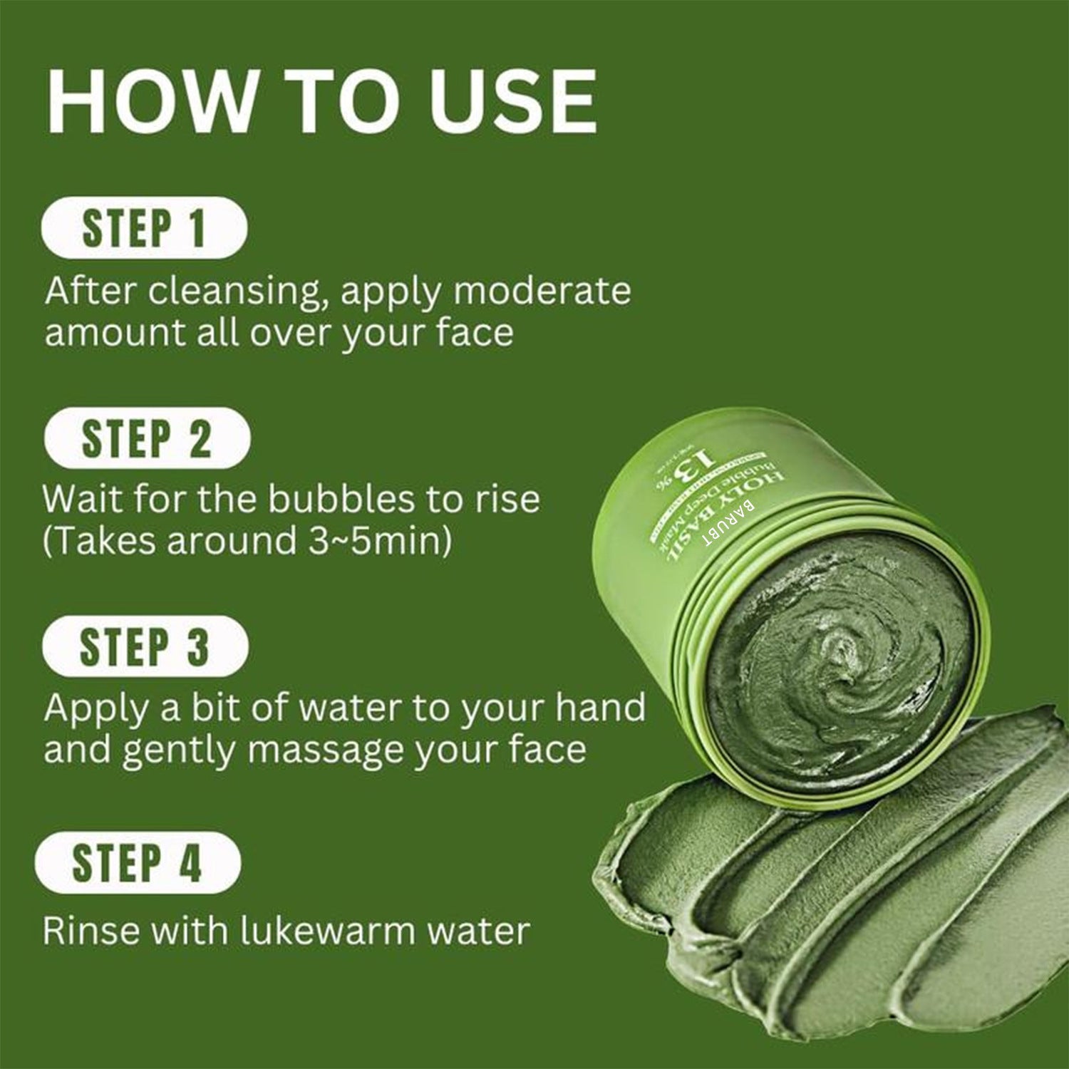 Deep Cleaning Facial Mask Blackhead Removal