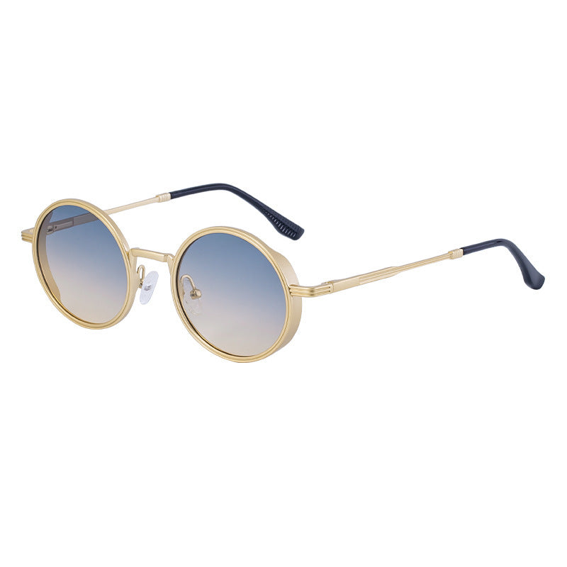 New Fashion Round Frame Sunglasses Men