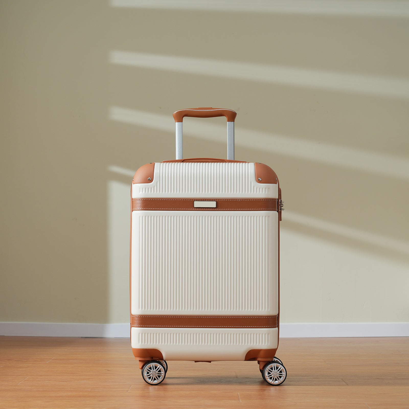 Hardshell Luggage Sets 3 Piece Carry-on Suitcase Double Spinner Wheels With TSA Lock