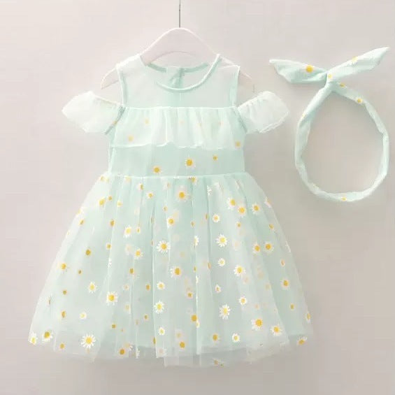 Girls Summer New Little Daisy Princess Dress