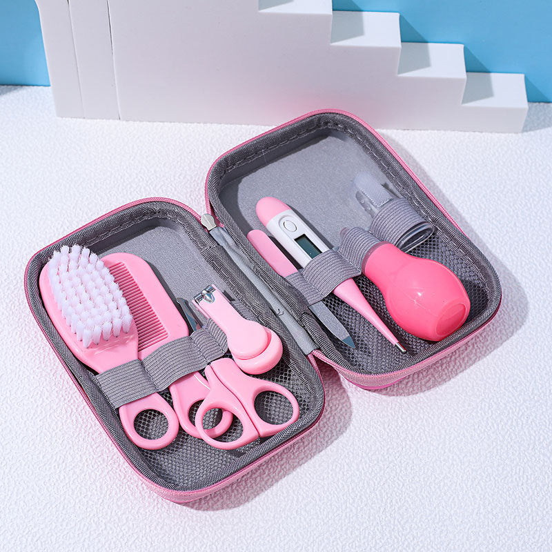 Children's Baby Nails Cutting Pliers 8 Eight-piece Set Eva Bag Care Suit   ( Available )