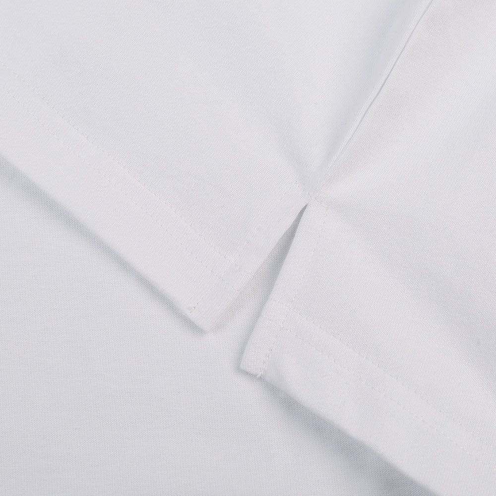 Street Fashion Simple Cotton Short-sleeved T-shirt Loose Top Men