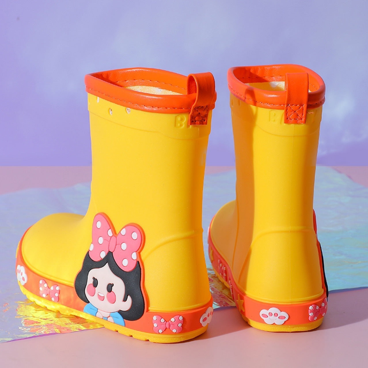 Girls' Kindergarten Non-slip Princess Rain Boots