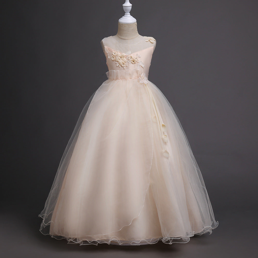 Children's Full Dress Girls' Princess Dress Costume