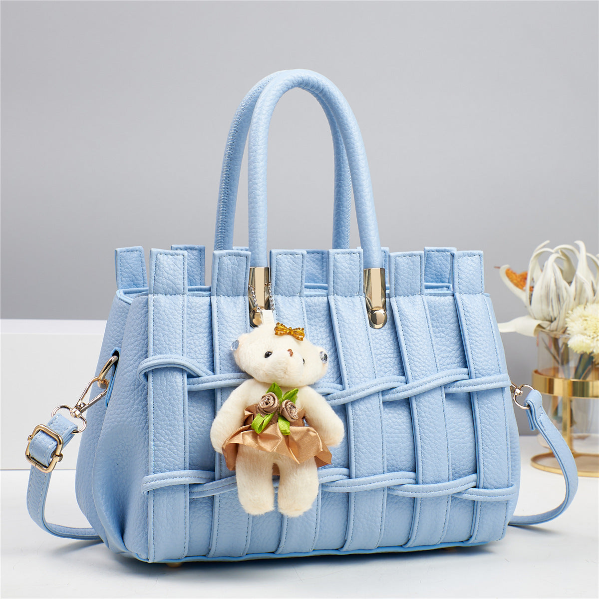 New Anti-scratch Women's Bag Fashion Hand-woven Handbag Shoulder Bag