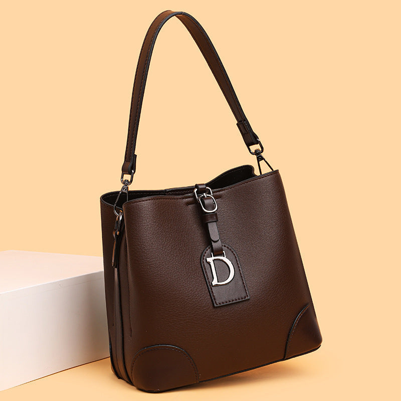 Women's Contrast Color Bucket Bag Shoulder Bag Crossbody Bag