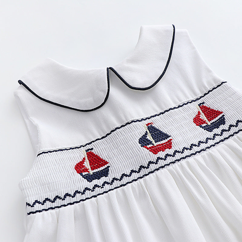 Children Vintage Embroidery New Girls Dress