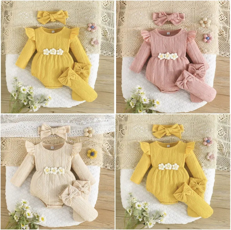 2025 Yellow Twisted Jumpsuit Cute Set