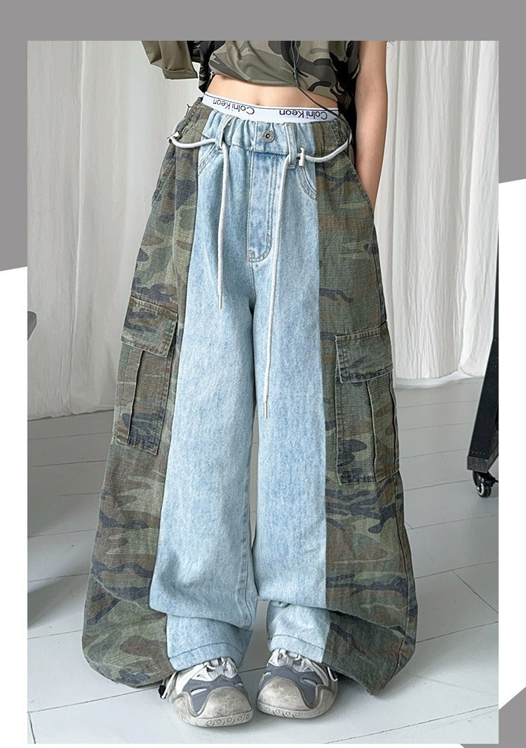 Street Dance Style Functional Wide-leg Sports Pants (Only Pant)