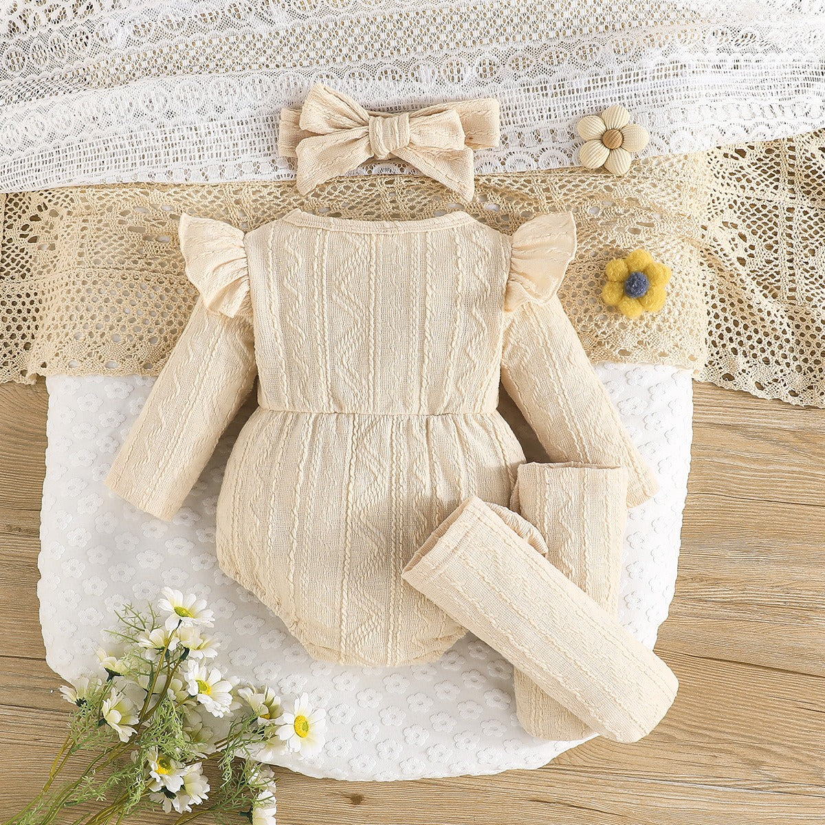 2025 Yellow Twisted Jumpsuit Cute Set