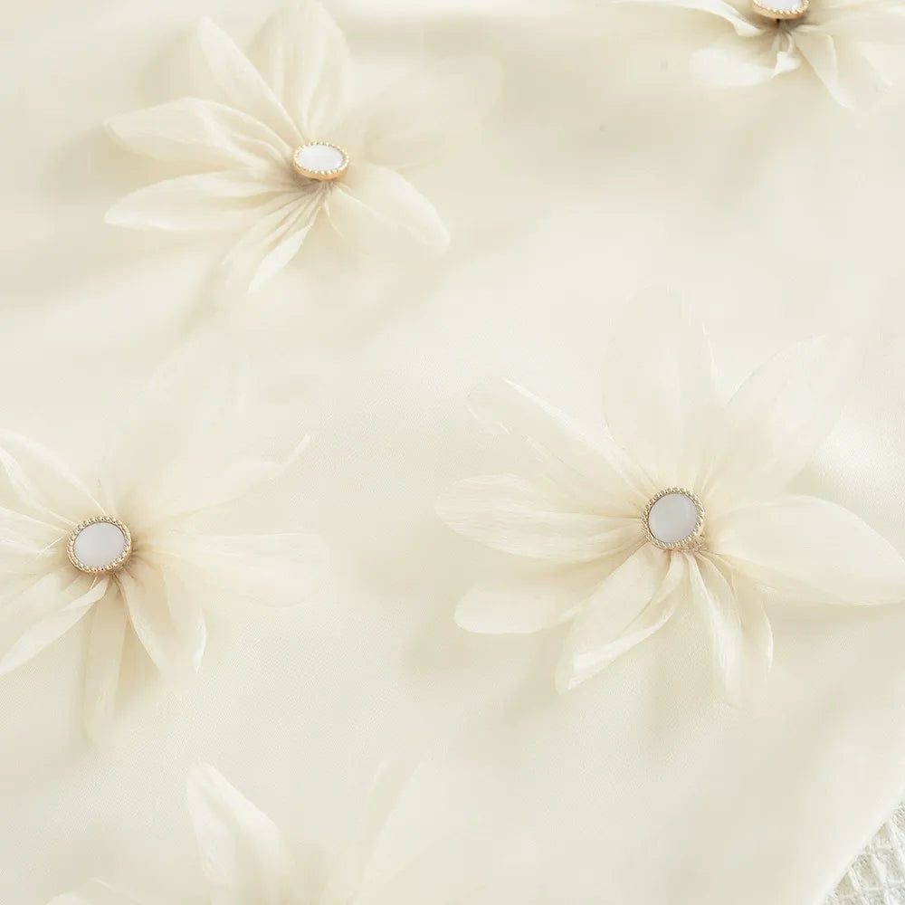 New style sleeveless high-end children's clothing three-dimensional flower princess dress big girl dress