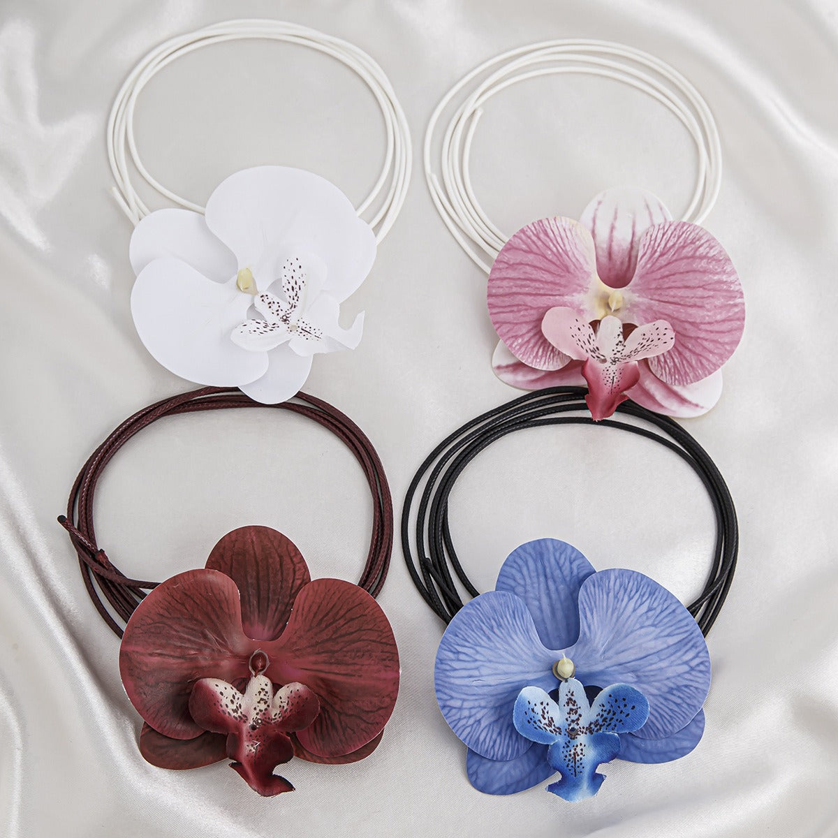 Butterfly orchid flower Necklace & Earring Set