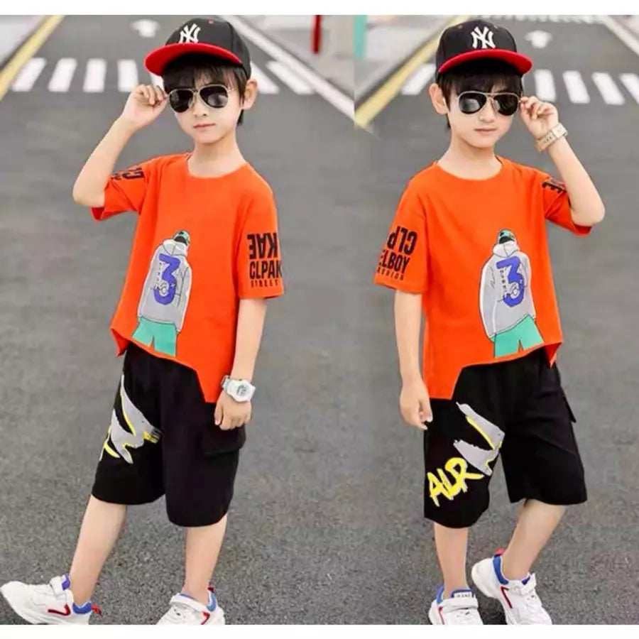 Pakaian Kanak-kanak Lelaki Musim Panas Set Gaya Korea (Available)