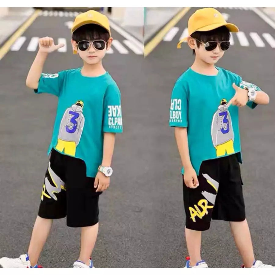 Pakaian Kanak-kanak Lelaki Musim Panas Set Gaya Korea (Available)