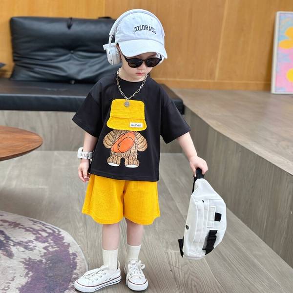 Summer Children's Thin Short-sleeved Casual Set, Cool Summer Clothes (Available)
