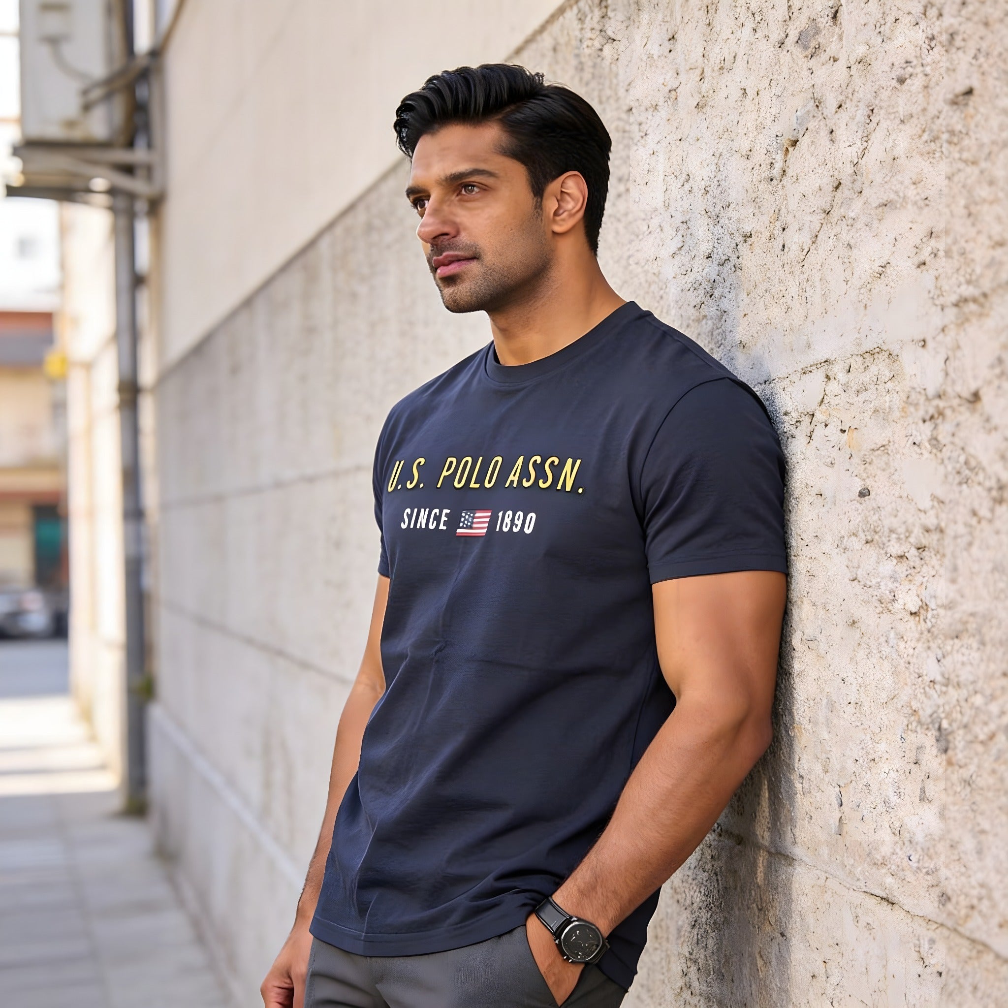US Polo Round Neck T Shirt