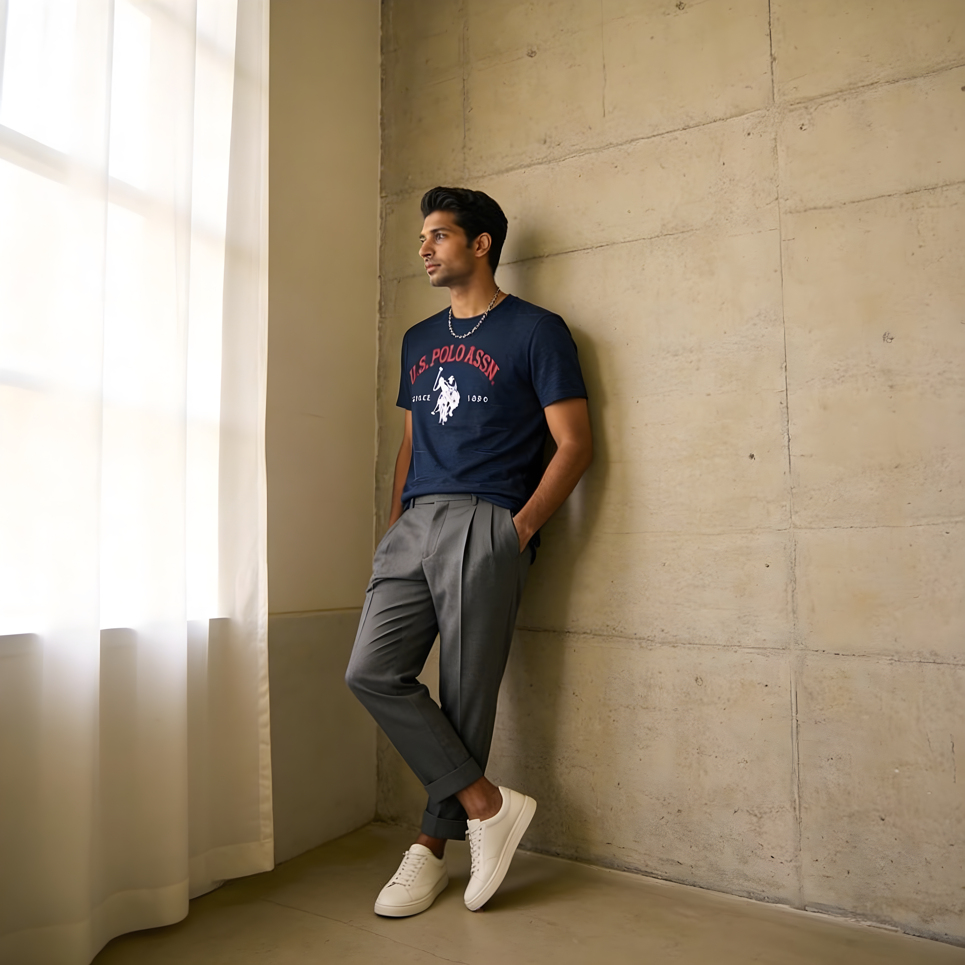 US Polo Round Neck T Shirt