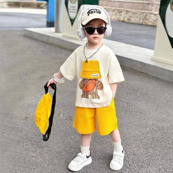 Summer Children's Thin Short-sleeved Casual Set, Cool Summer Clothes (Available)